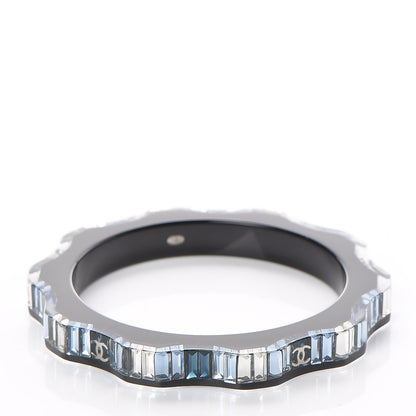 Chanel Resin Crystal CC Bracelet Blue 5 of 6