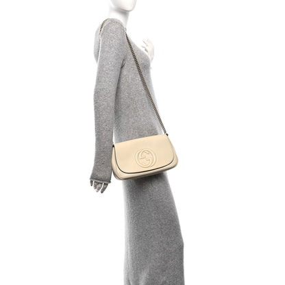 Gucci Cellarius Calfskin Medium Soho Flap Crossbody Ivoire 2 of 10