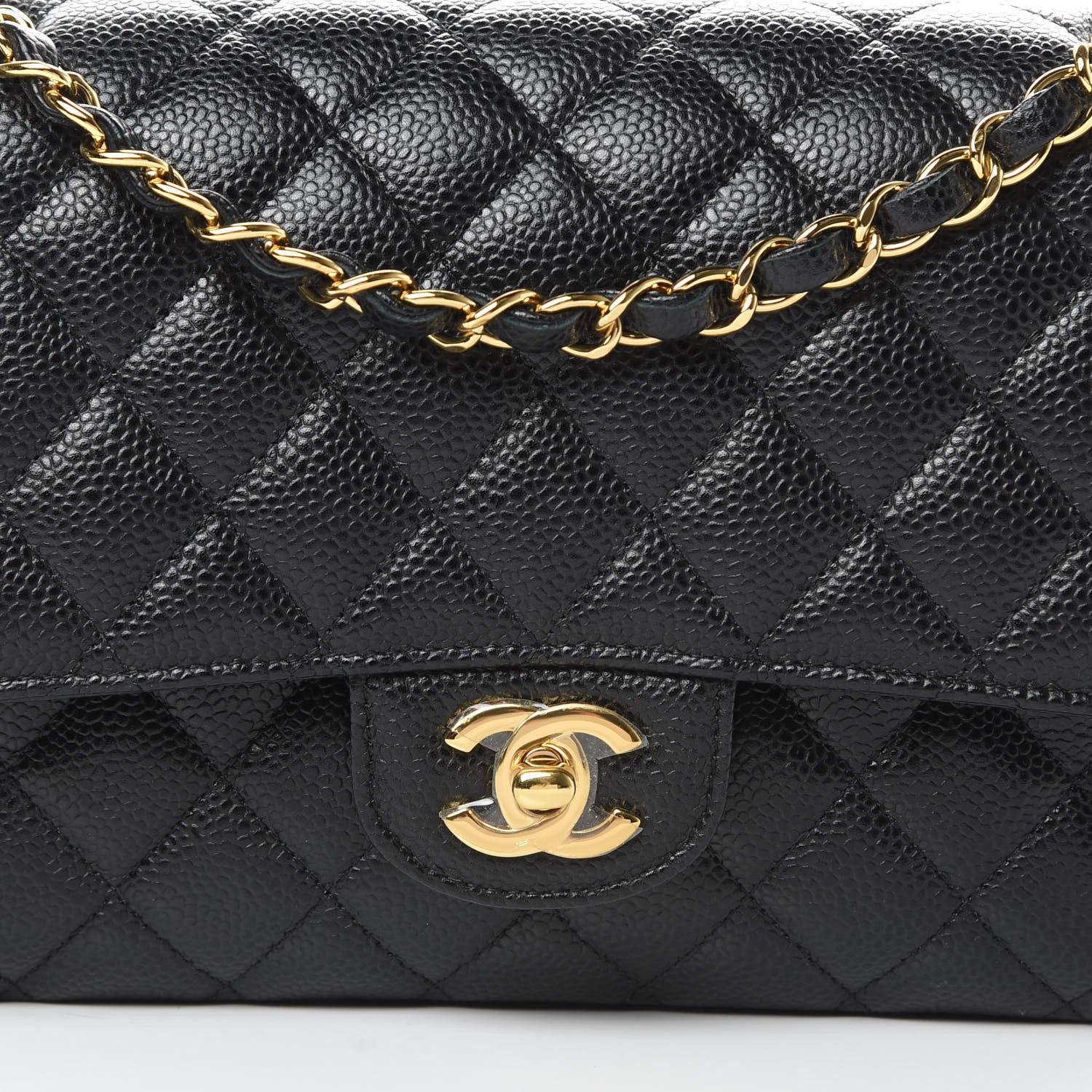 Chanel Caviar Quilted Medium Double Flap Black 9 of 12