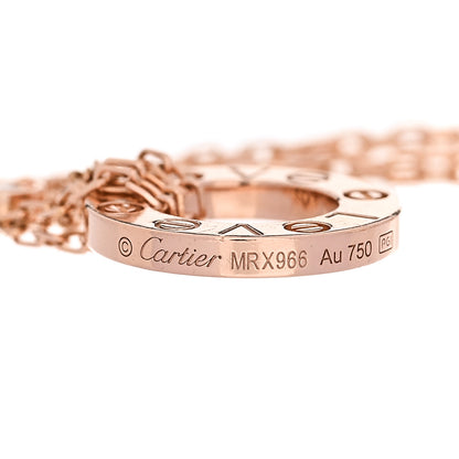 Cartier 18K Pink Gold Diamond Love Bracelet 3 of 4