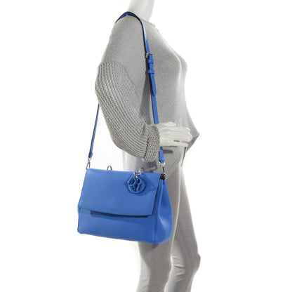 Christian Dior Bullcalf Medium Be Dior Flap Blue 2 of 6