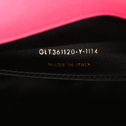 Saint Laurent Calfskin Monogram Large Belle De Jour Clutch Lipstick Fuchsia 7 of 11