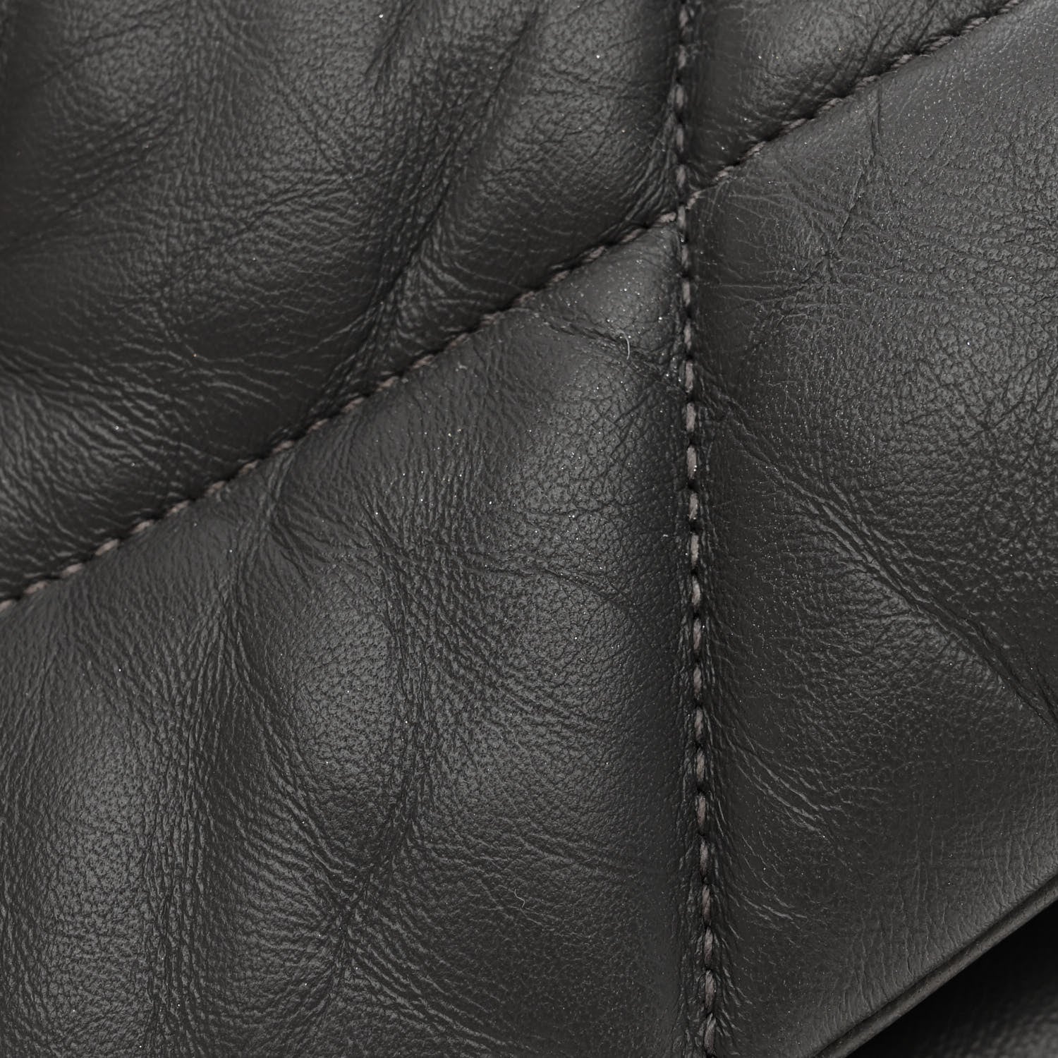 Saint Laurent Lambskin Quilted Small Loulou Puffer Monogram Chain Satchel Concrete 15 of 16
