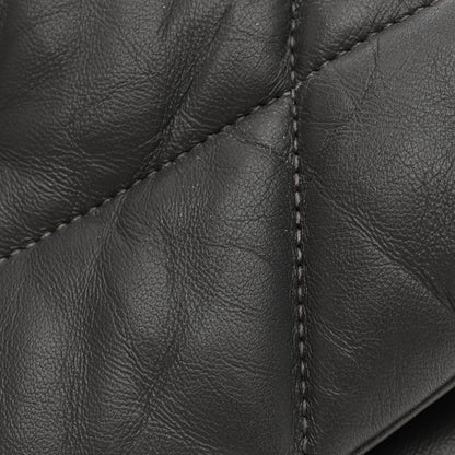 Saint Laurent Lambskin Quilted Small Loulou Puffer Monogram Chain Satchel Concrete 15 of 16