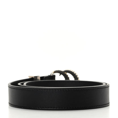 Gucci Moon Calfskin Torchon Double G 25mm Belt 75 30 Black 2 of 5
