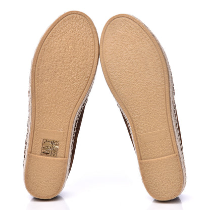 Saint Laurent Suede Monogram Espadrilles 36.5 Brown 5 of 8