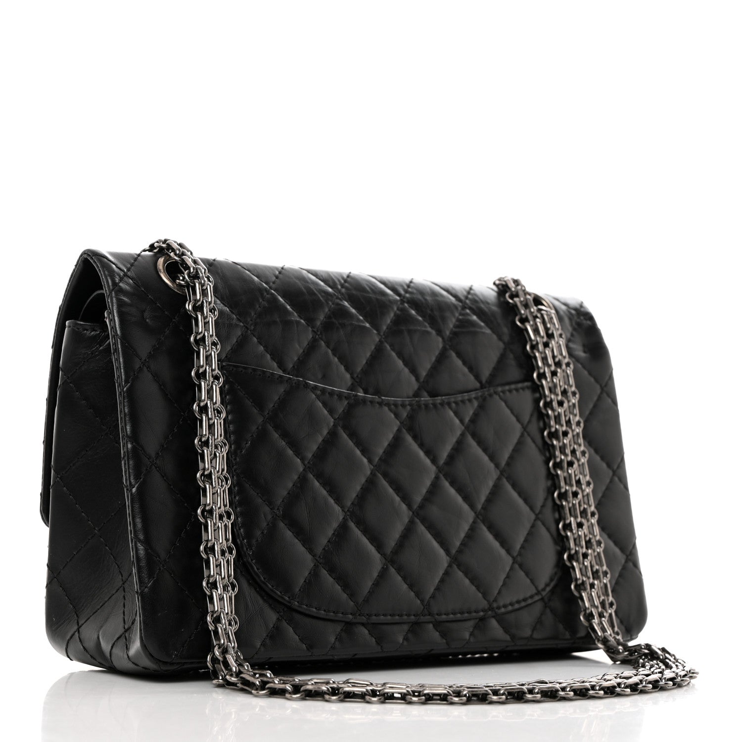 Chanel Aged Calfskin Quilted 2.55 Reissue 225 Flap Black 2 of 10