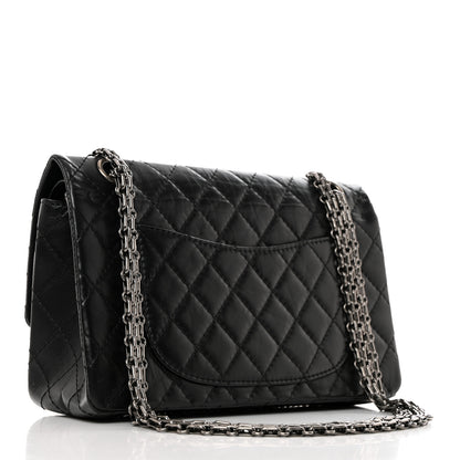 Chanel Aged Calfskin Quilted 2.55 Reissue 225 Flap Black 2 of 10