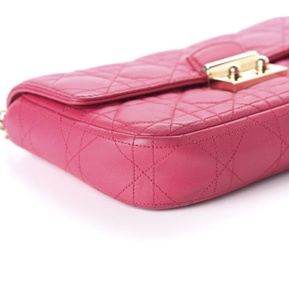 Christian Dior Lambskin Cannage Miss Dior Promenade Pouch Fuchsia 6 of 13