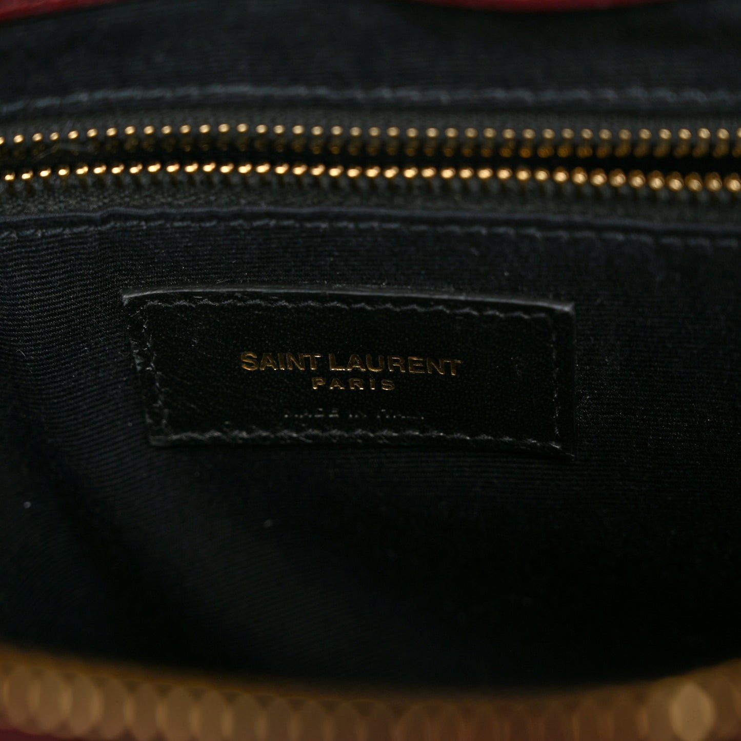 Calfskin Y Quilted Monogram Medium Loulou Chain Satchel Rouge Legion