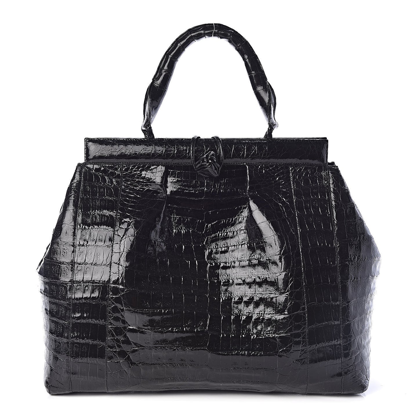 Crocodile Tote Black