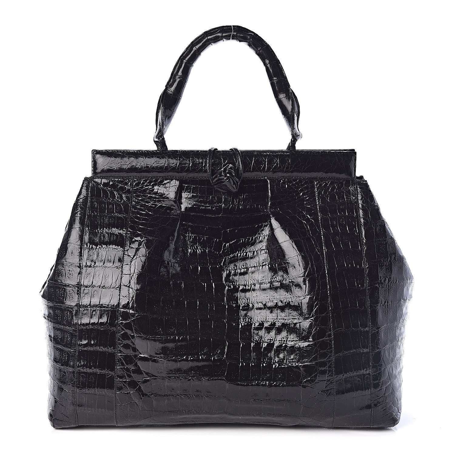 Nancy Gonzalez Crocodile Tote Black 1 of 9