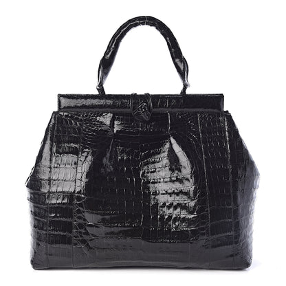 Nancy Gonzalez Crocodile Tote Black 1 of 9