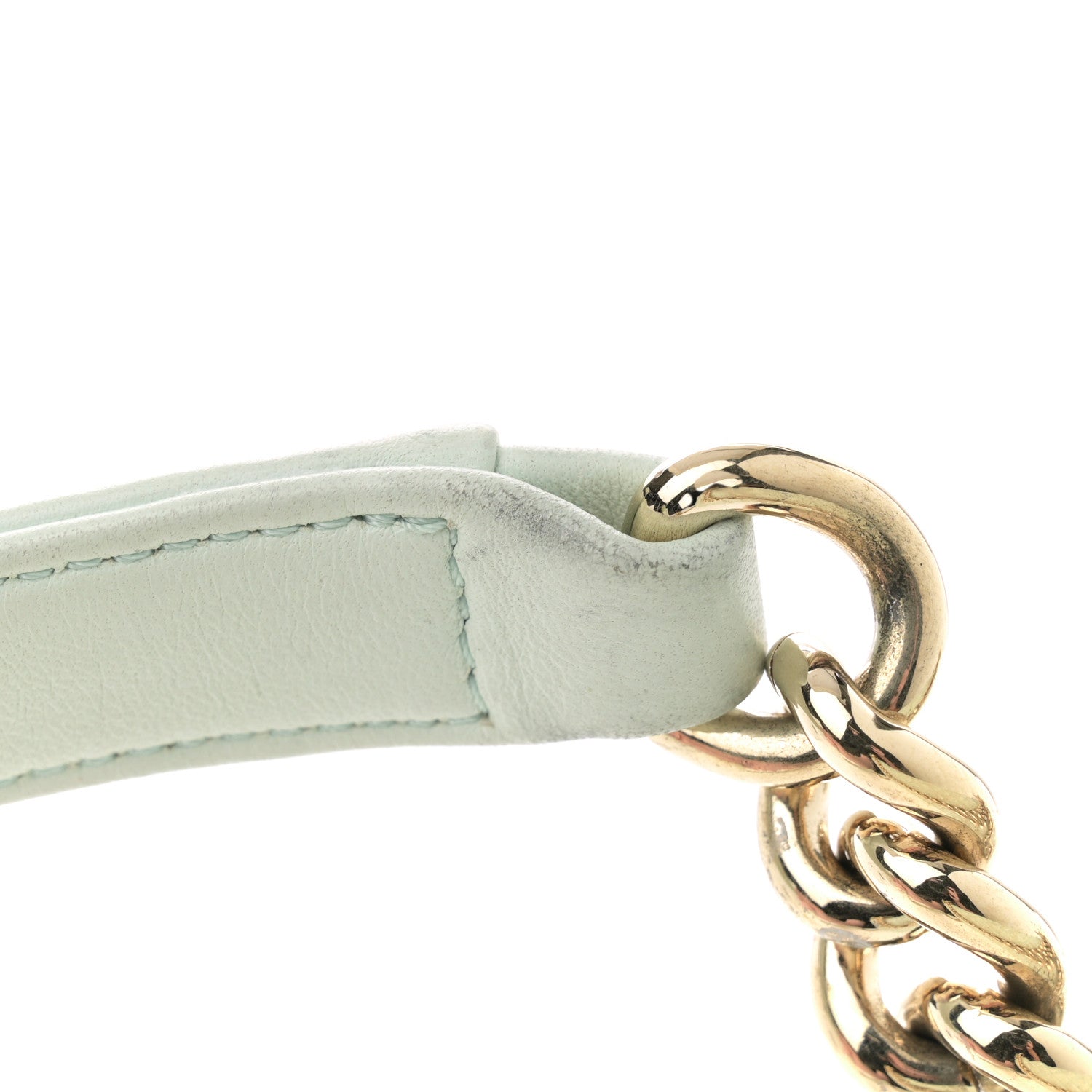 Chanel Lambskin Quilted Medium Boy Flap Light Green 13 of 16
