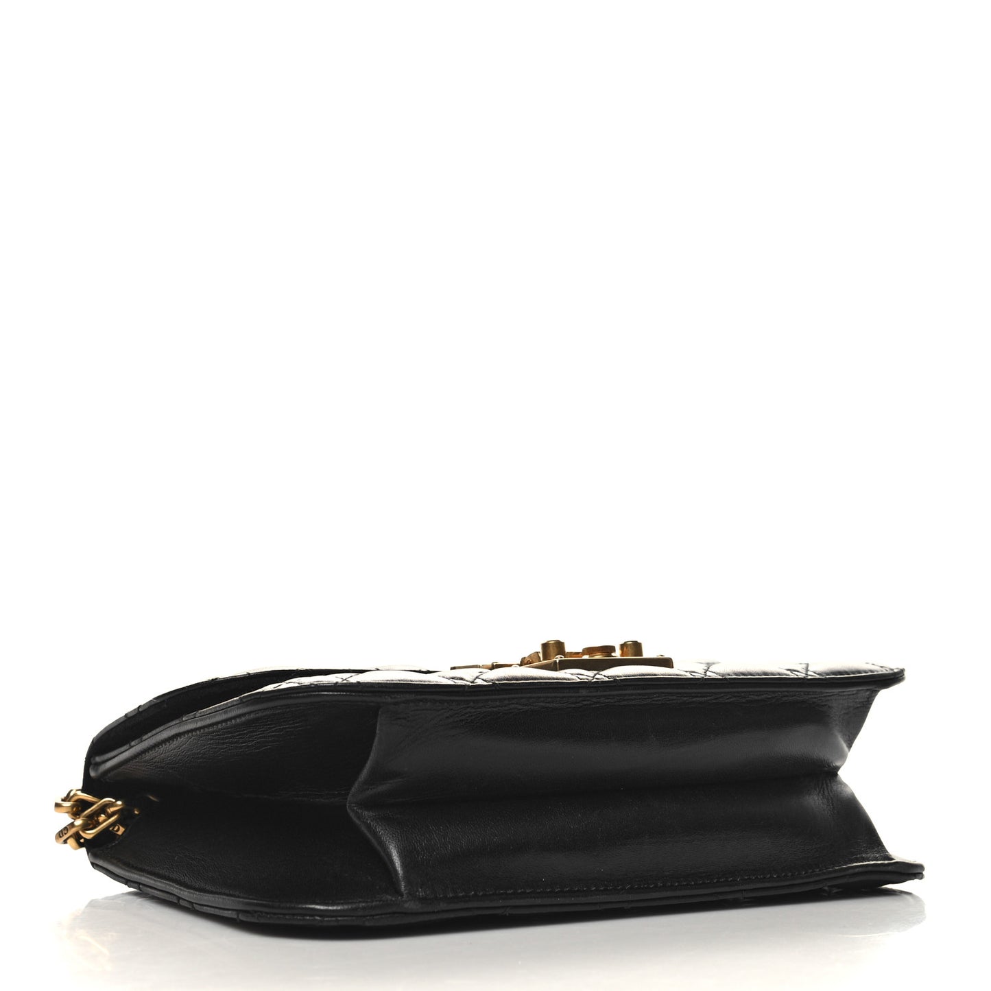 Lambskin Cannage Large Dioraddict Flap Bag Black