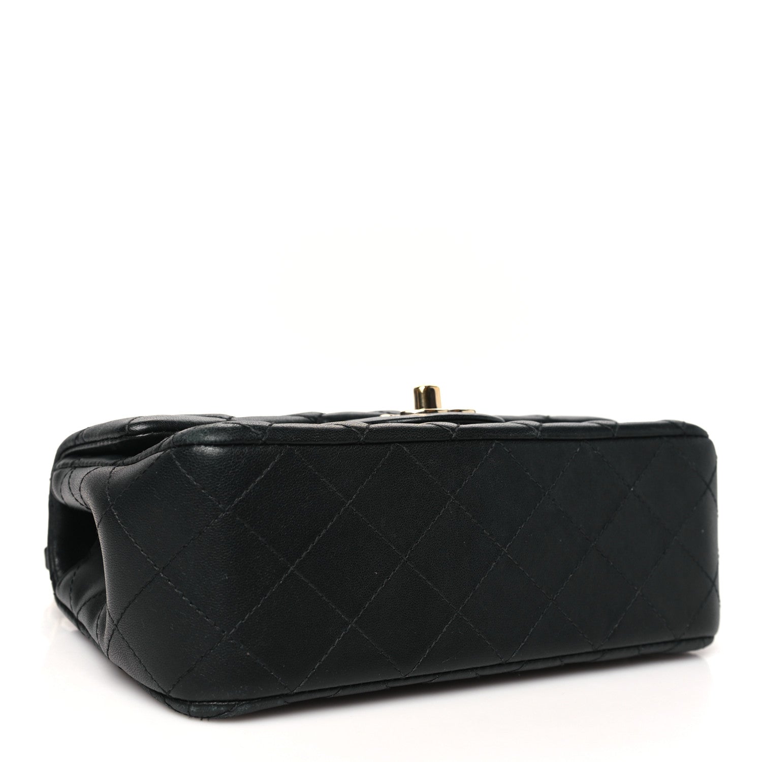 Chanel Lambskin Quilted Mini Rectangular Flap Black 4 of 13