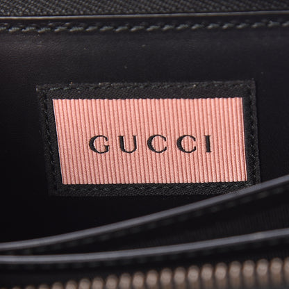 Gucci Calfskin GucciGhost Zip Around Card Case Black New Acquamarine 6 of 7