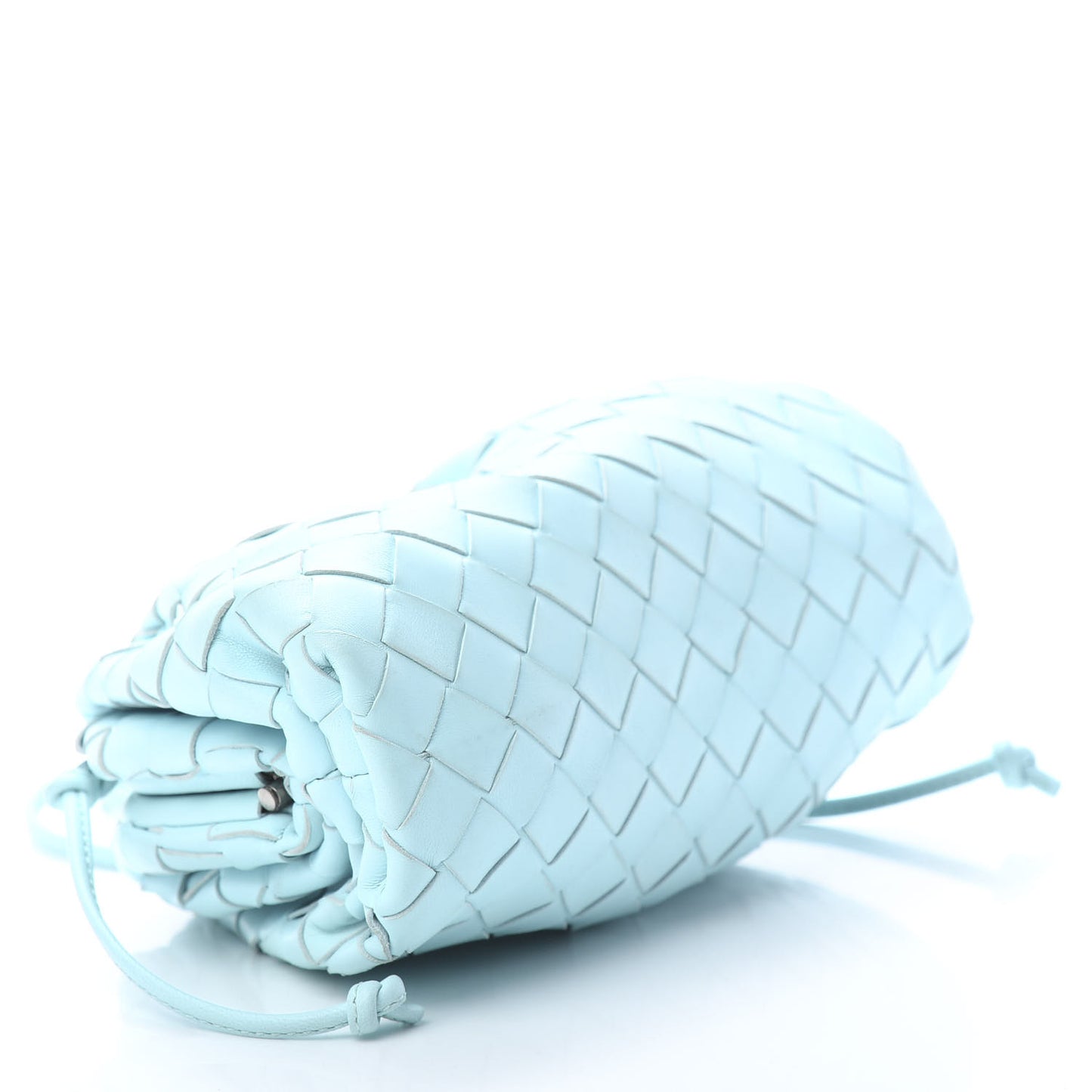 Nappa Intrecciato The Mini Pouch Topazio Silver