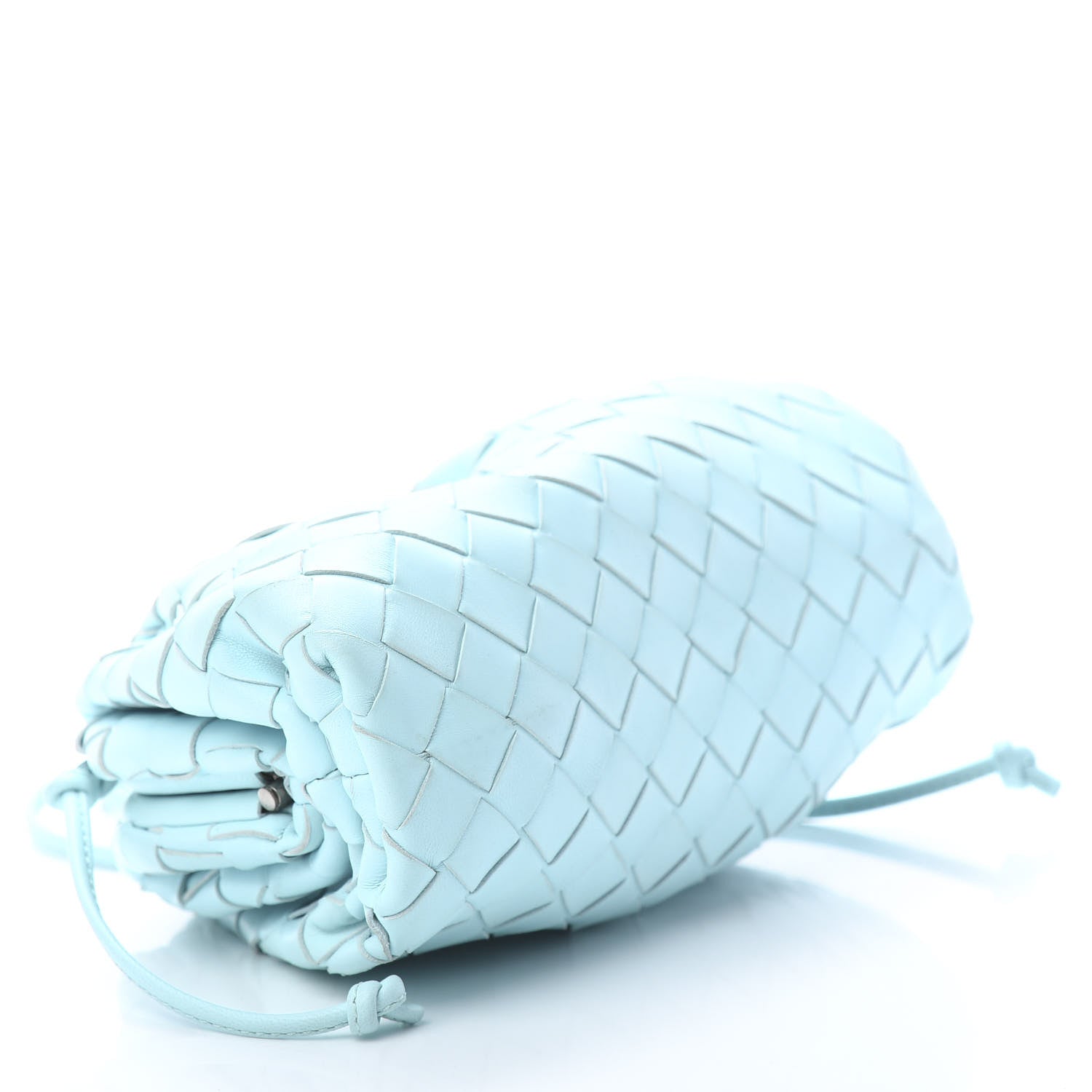 Bottega Veneta Nappa Intrecciato The Mini Pouch Topazio Silver 4 of 10