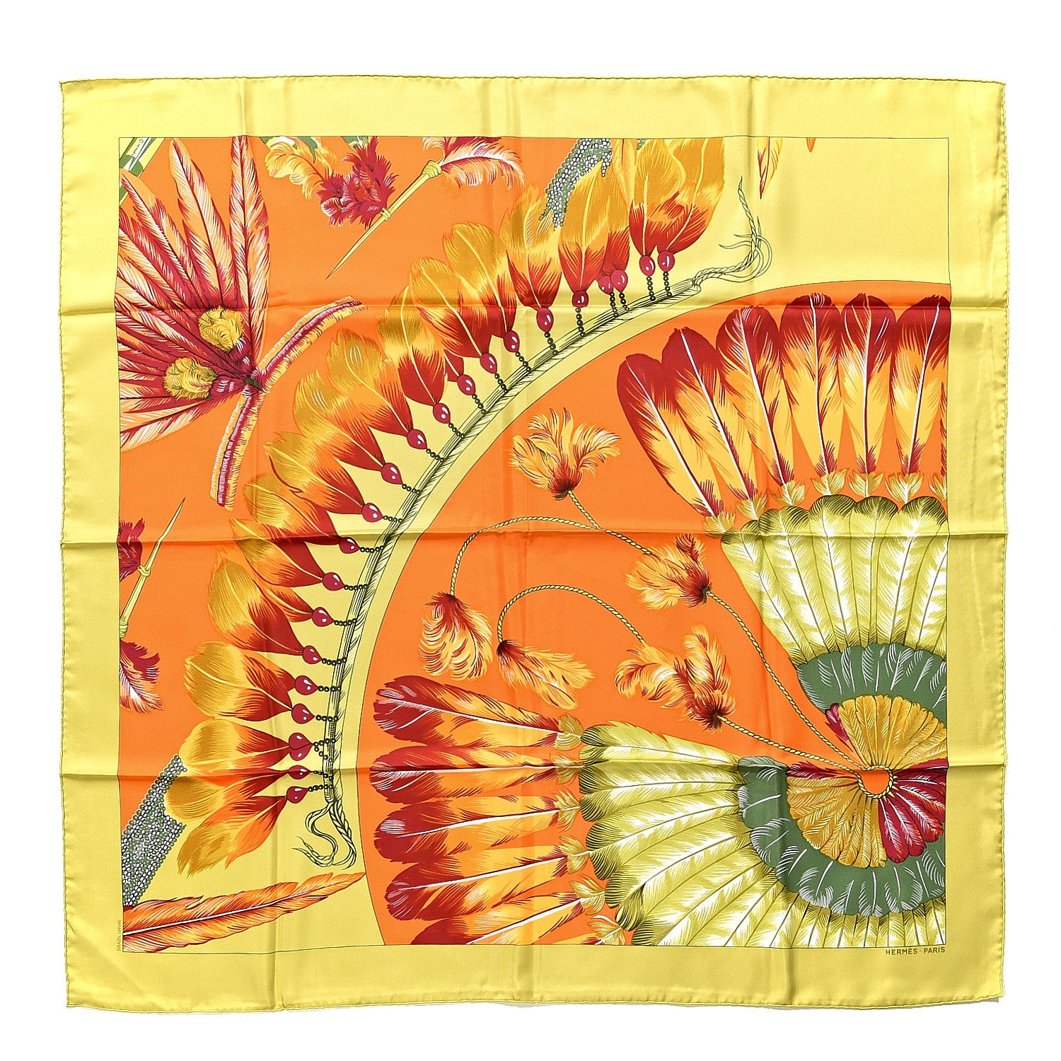 Hermes Silk Brazil Scarf 90 1 of 5