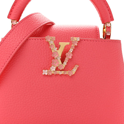 Louis Vuitton Taurillon LV Bloom Capucines Mini Pink Sky 7 of 10
