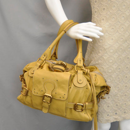 Chloe Leather Paddington Front Pocket Tote Maize Yellow 2 of 10