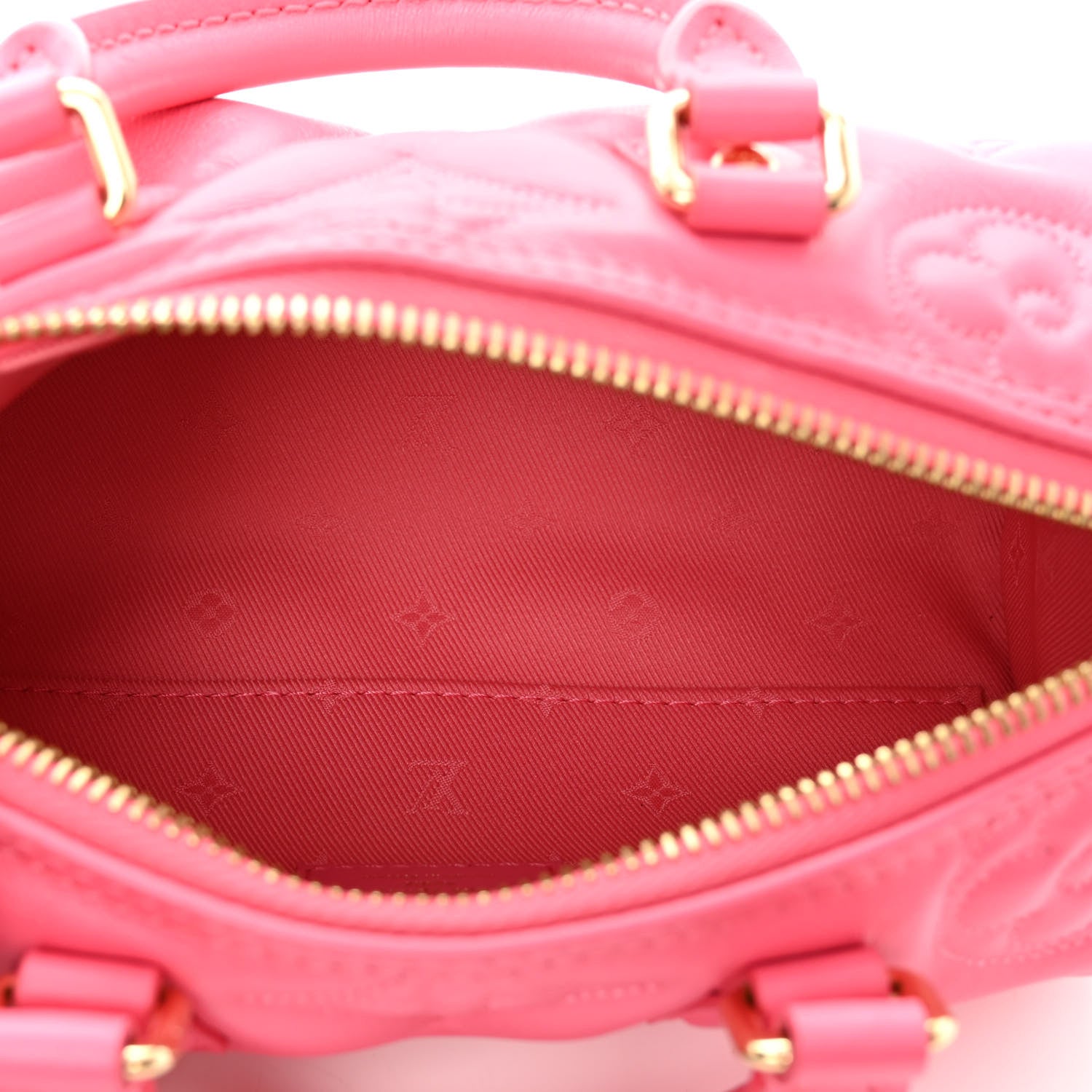 Louis Vuitton Calfskin Bubblegram Papillon BB Dragon Fruit 5 of 10
