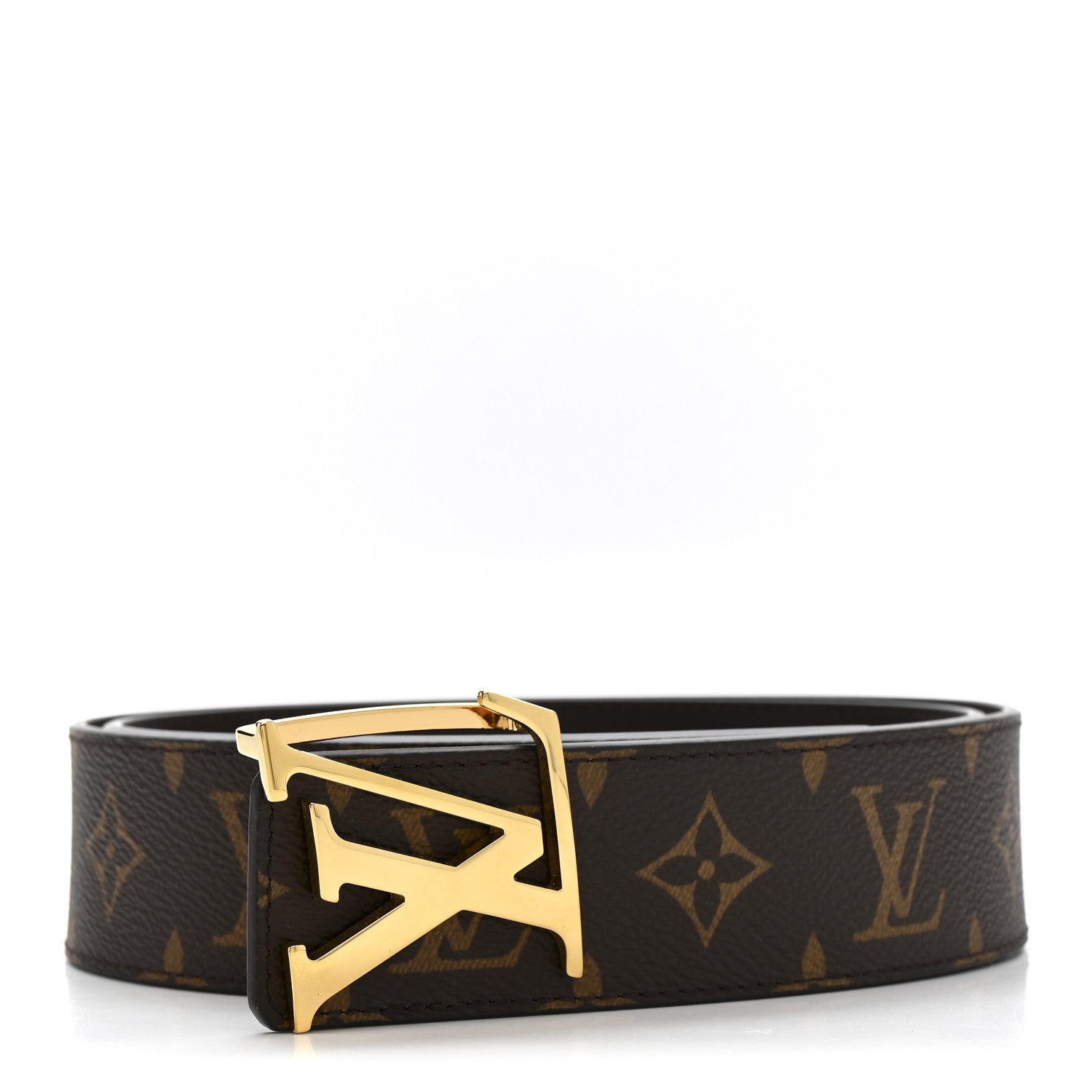 Louis Vuitton Monogram Calfskin 40mm LV Initiales Reversible Belt 90 36 Black 1 of 6