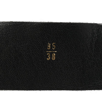 Chanel Wool Bow Chain Belt 95 38 Dark Blue 4 of 7