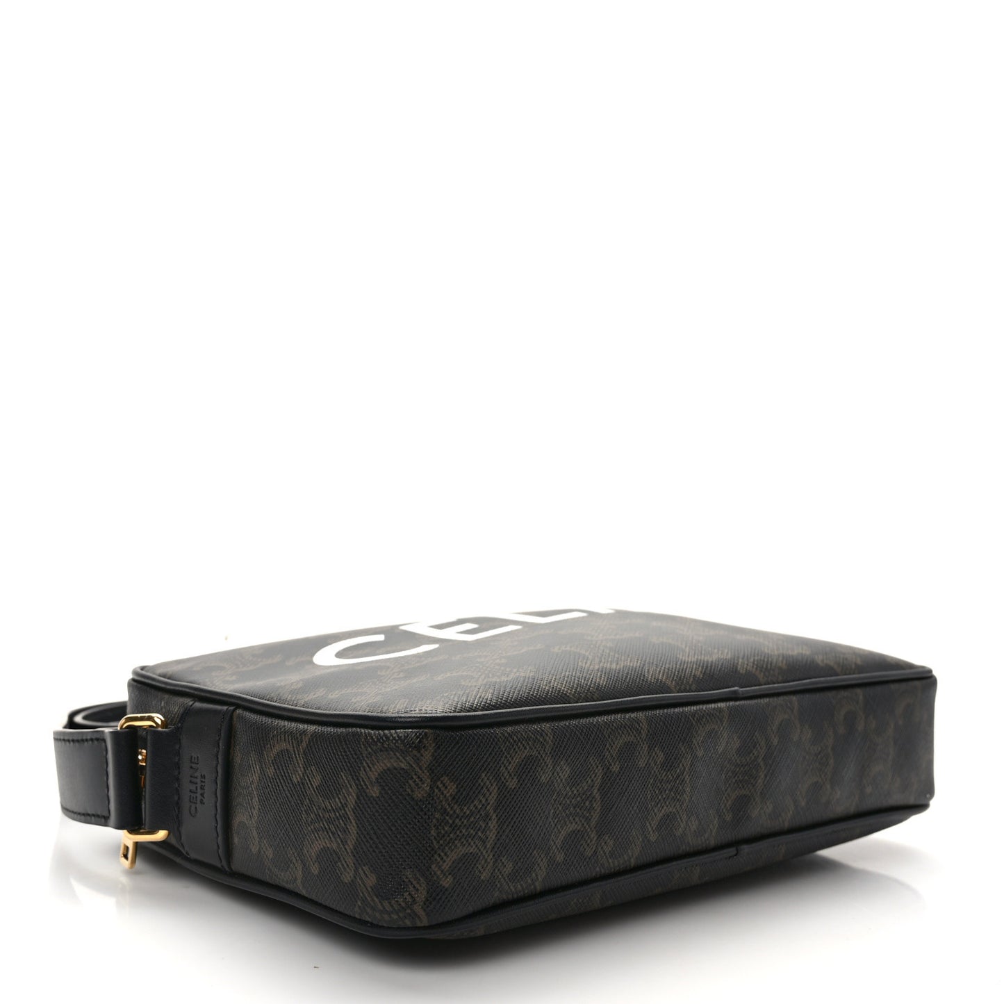 Triomphe Canvas Medium Messenger Bag Black