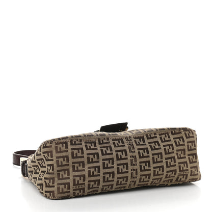Fendi Zucchino Vitello Baguette Mogano Panna Bruciato 3 of 7