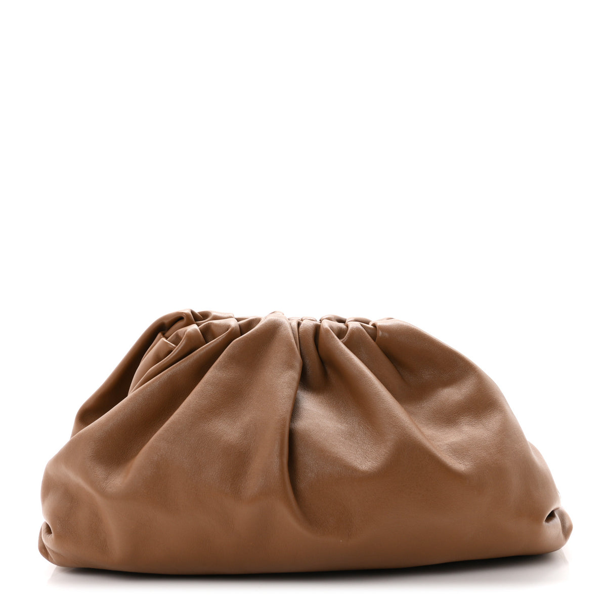 Bottega Veneta Smooth Butter Calf The Pouch Oversized Clutch Teak 1 of 10