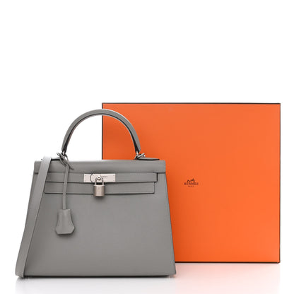 Hermes Epsom Kelly Sellier 28 Gris Mouette 11 of 11