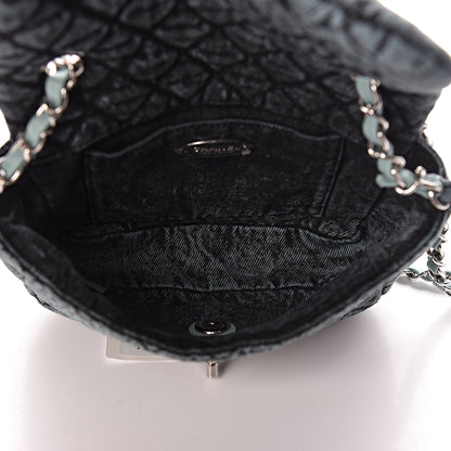 Chanel Denim Quilted Small Denimpression Flap Blue Black 5 of 10