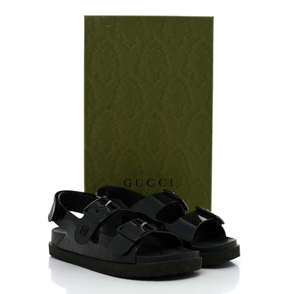 Gucci Rubber Mini Double G Womens Isla Dad Sandals 38 Black 11 of 11