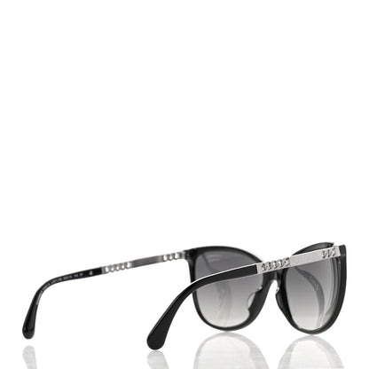 Chanel Chain Polarized Sunglasses 5352-A Black 4 of 7