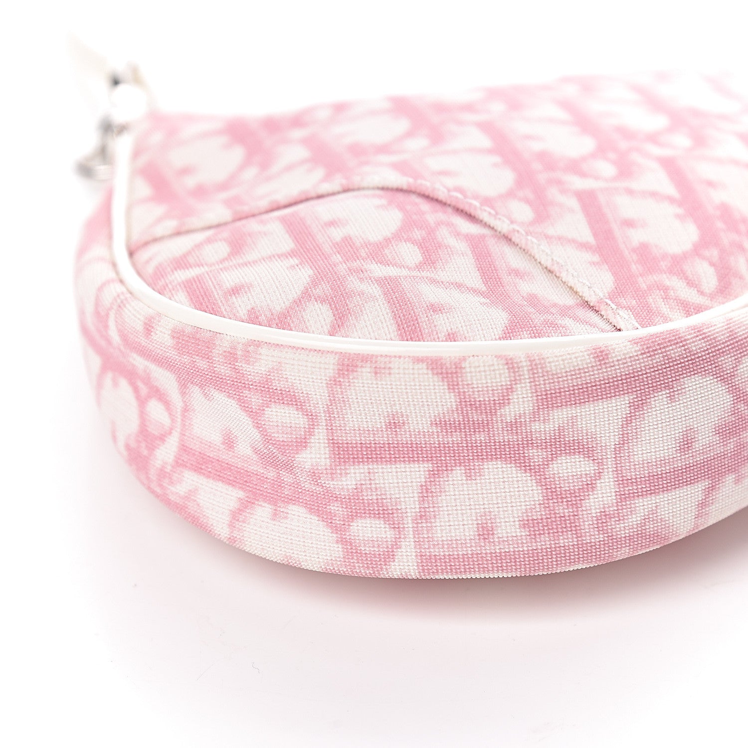 Christian Dior Monogram Mini Saddle Pochette Pink 8 of 9