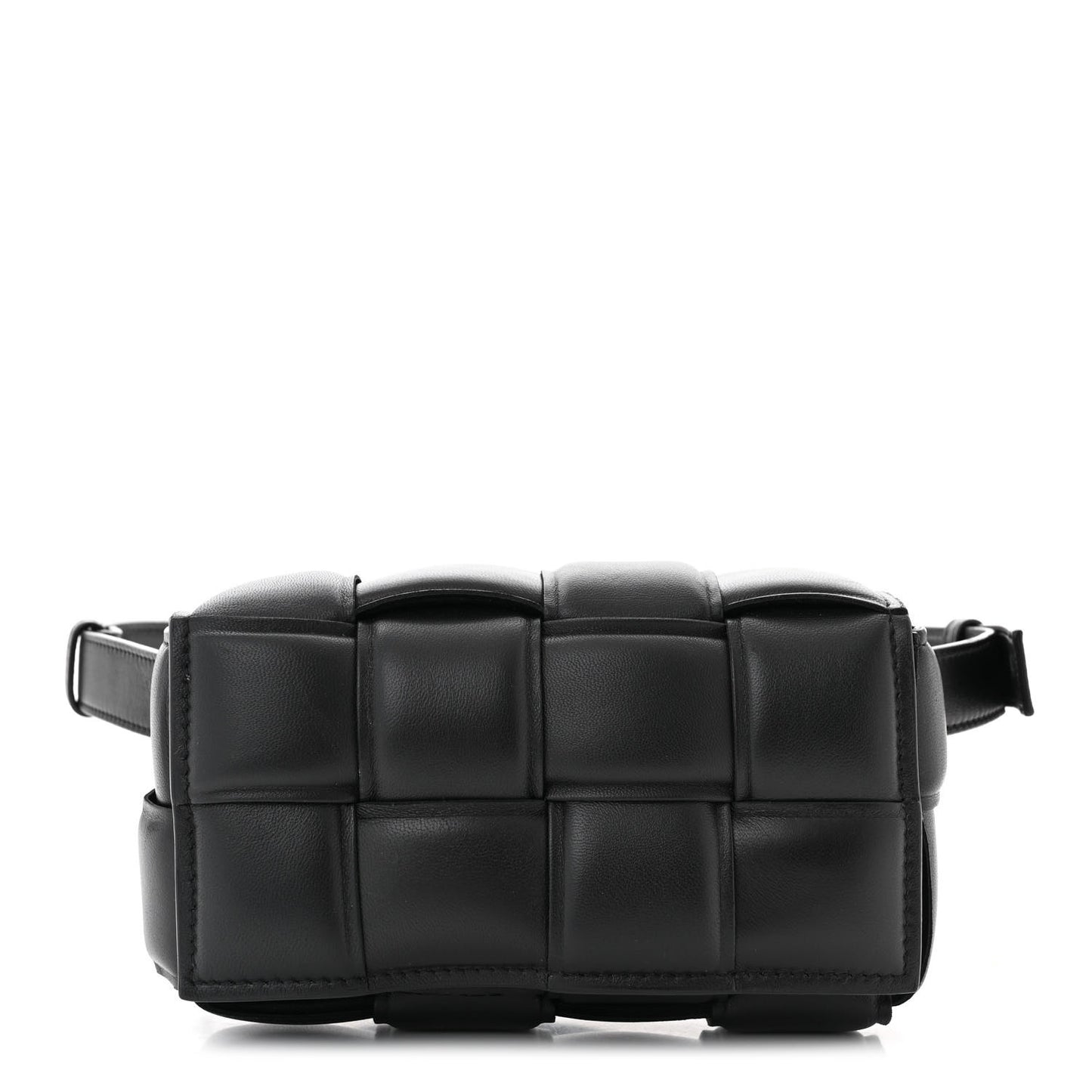 Nappa Maxi Intrecciato Padded The Belt Cassette Bag Black