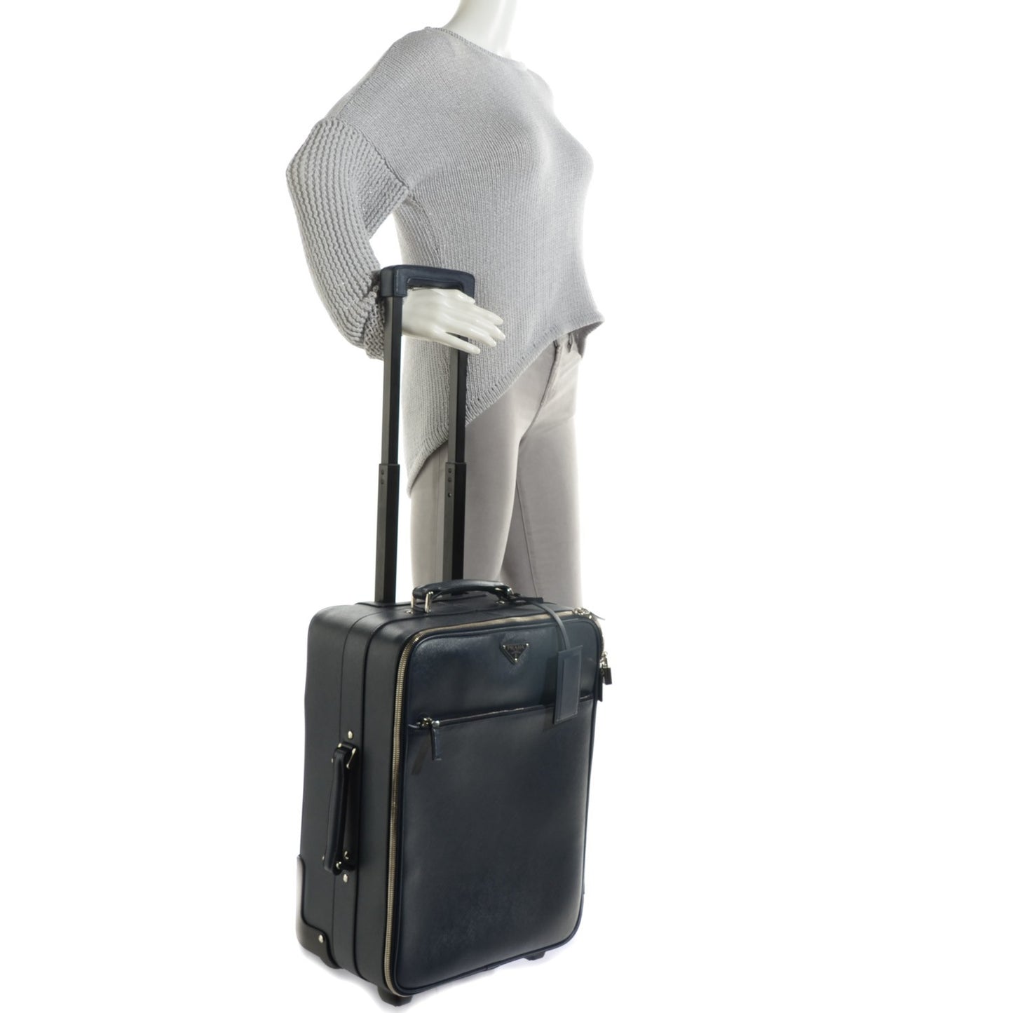 Saffiano Travel Trolley Luggage Baltico