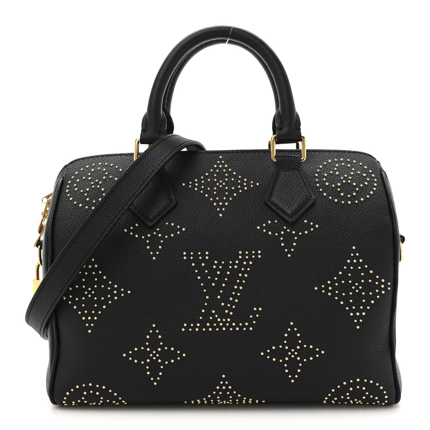 Louis Vuitton Empreinte Monogram Giant Studded Speedy Bandouliere 25 Black 1 of 10
