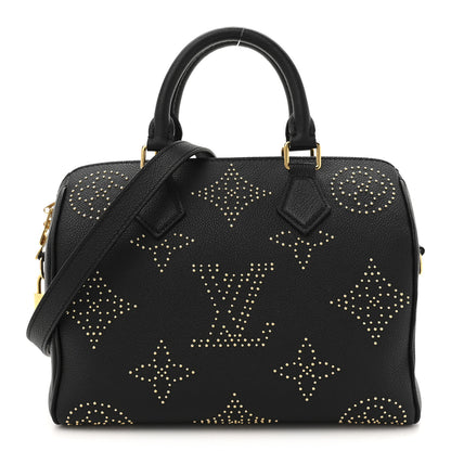 Louis Vuitton Empreinte Monogram Giant Studded Speedy Bandouliere 25 Black 1 of 10