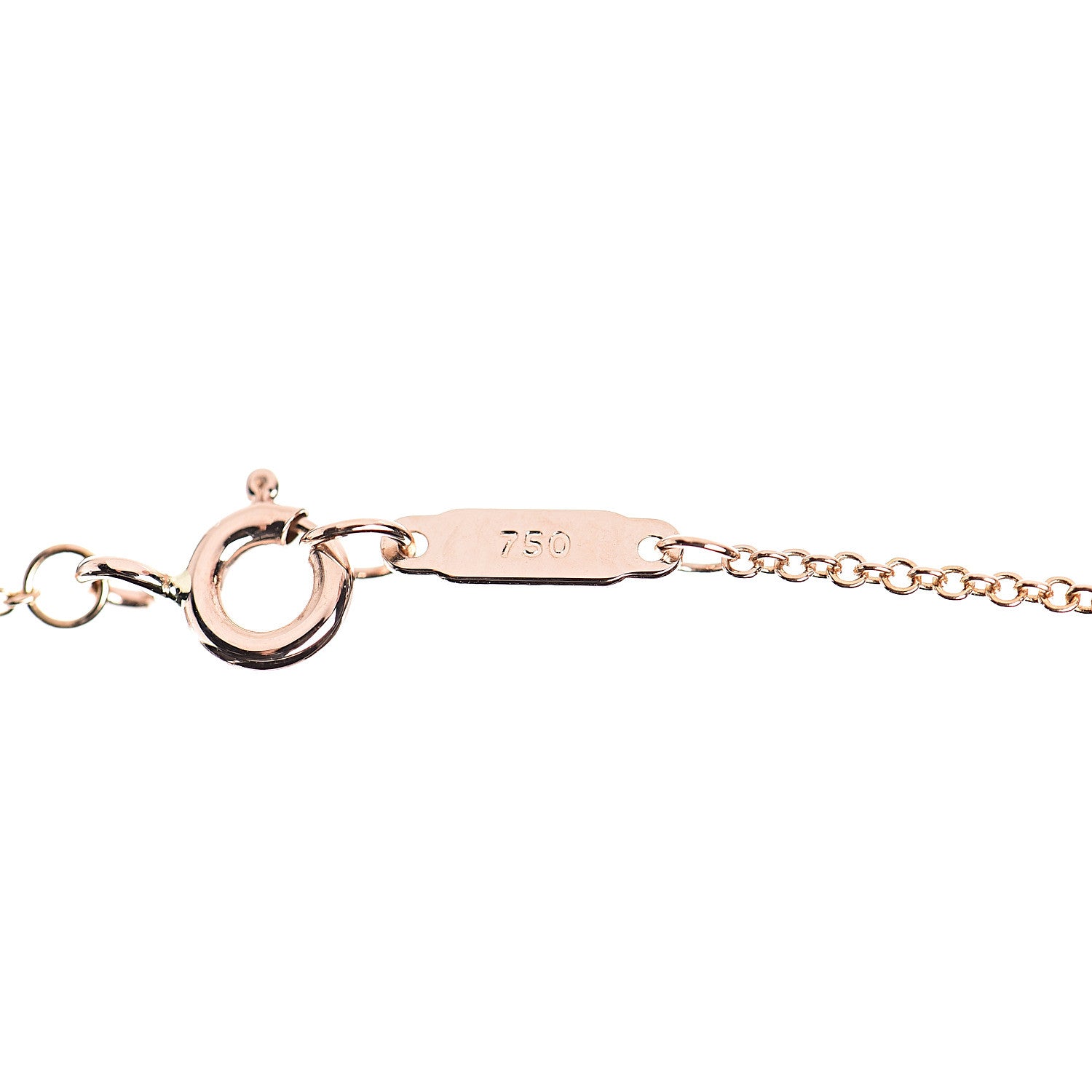 Tiffany 18K Rose Gold Mini Heart Lock Pendant Necklace 6 of 7