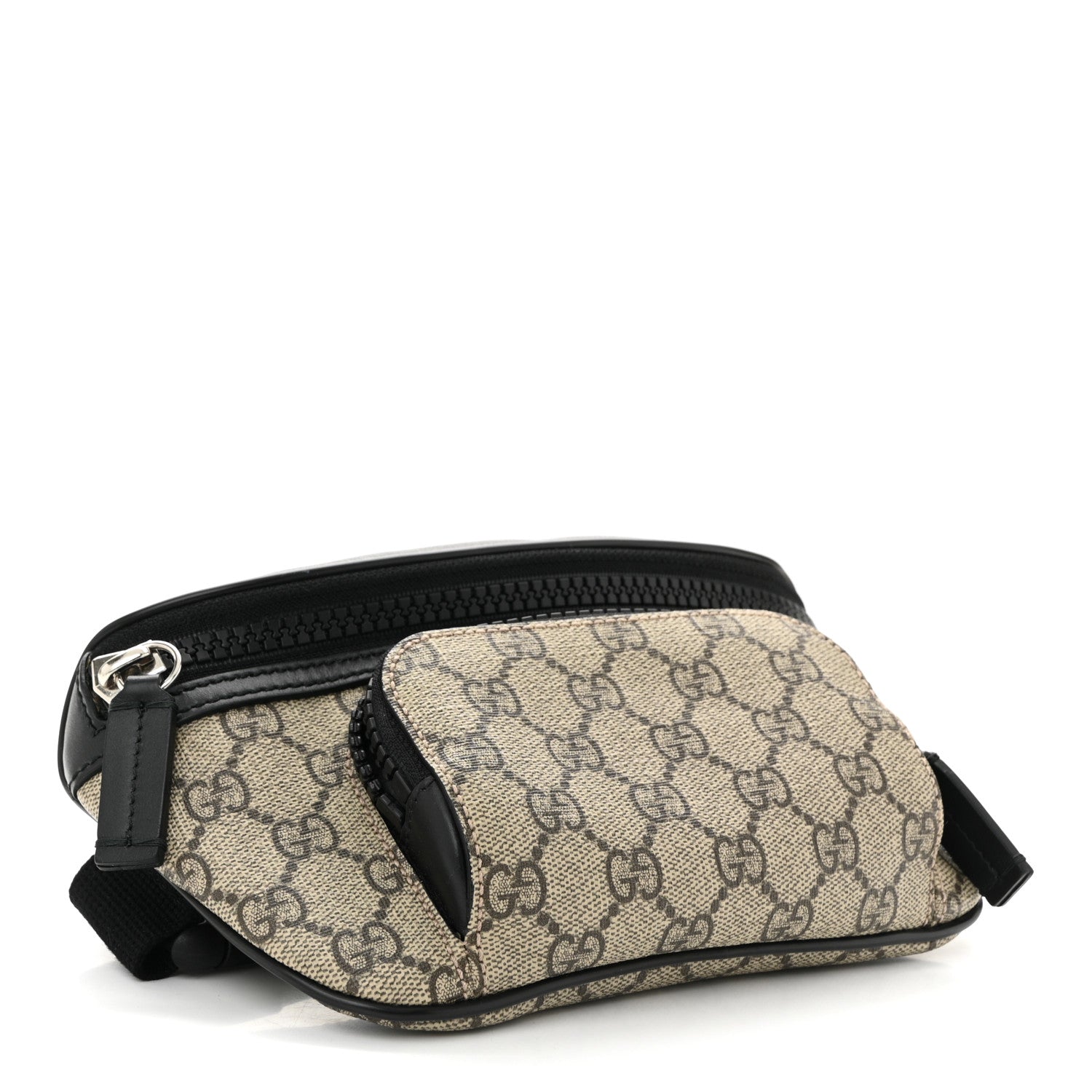 Gucci GG Supreme Monogram Belt Bag Black 4 of 10