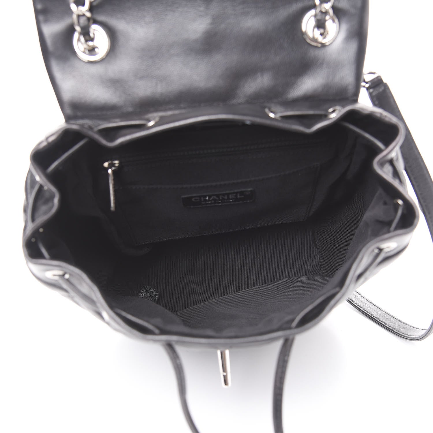 Chanel Calfskin Quilted Small Urban Spirit Backpack Black 4 of 11