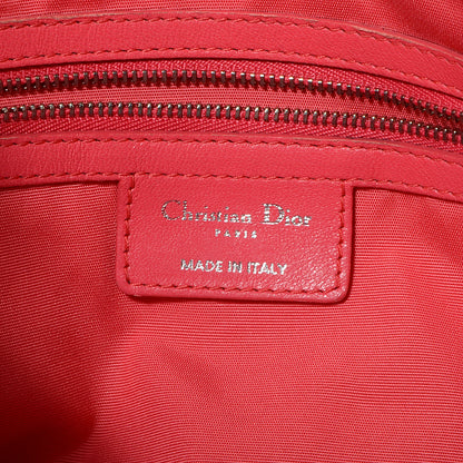 Christian Dior Lambskin Cannage Medium Granville Tote Light Coral 6 of 7