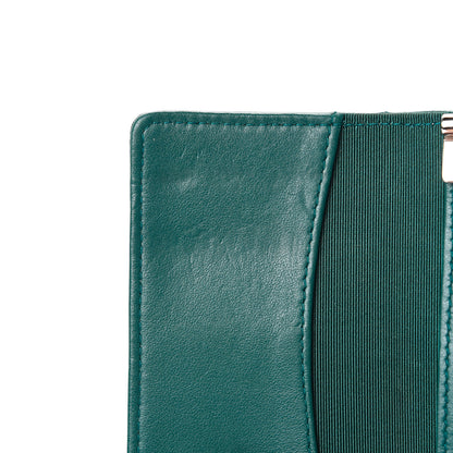 Chanel Metallic Caviar Quilted 6 Key Holder Green 8 of 9