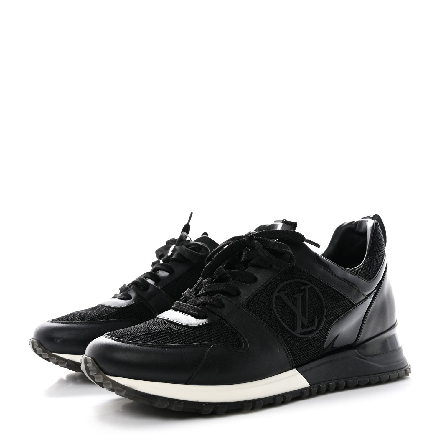 Louis Vuitton Calfskin Run Away Sneakers 36 Black 3 of 11