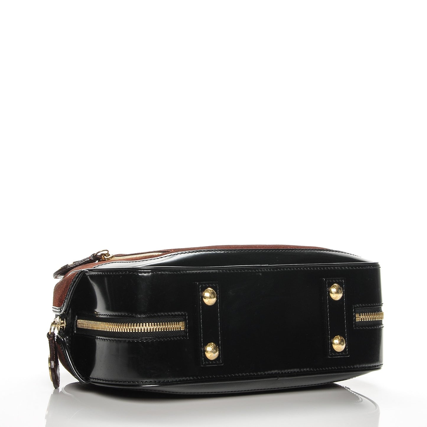 Suede Stamped Havane Bowler PM Brun
