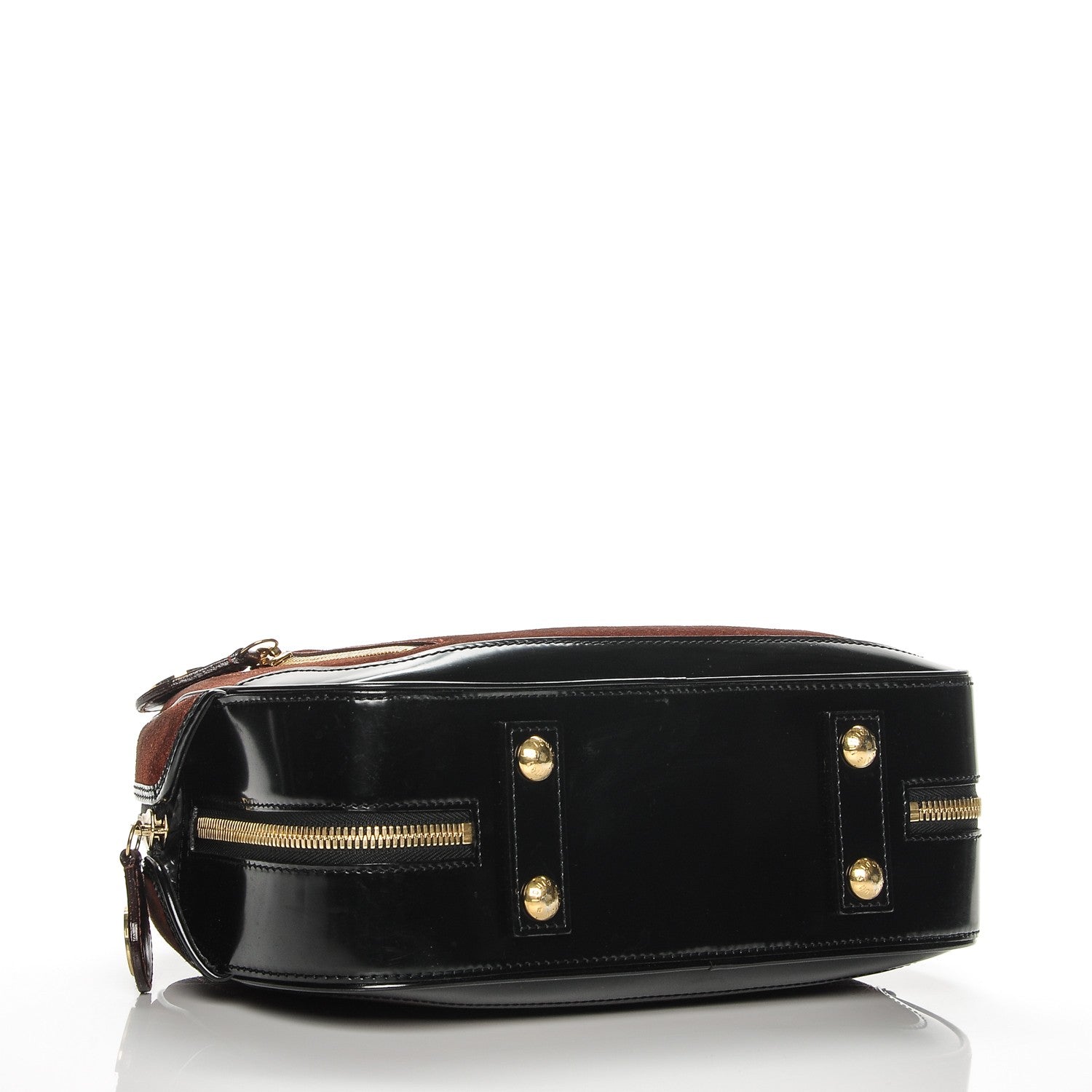 Louis Vuitton Suede Stamped Havane Bowler PM Brun 4 of 17