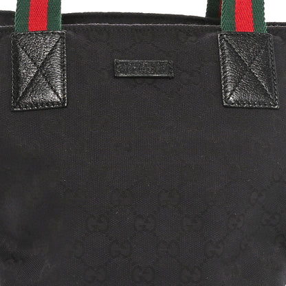 Gucci GG Monogram Small Web Handle Bucket Tote Black 8 of 10